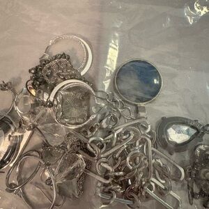 Silver and Sparkle jewelry back - minimum 10 items